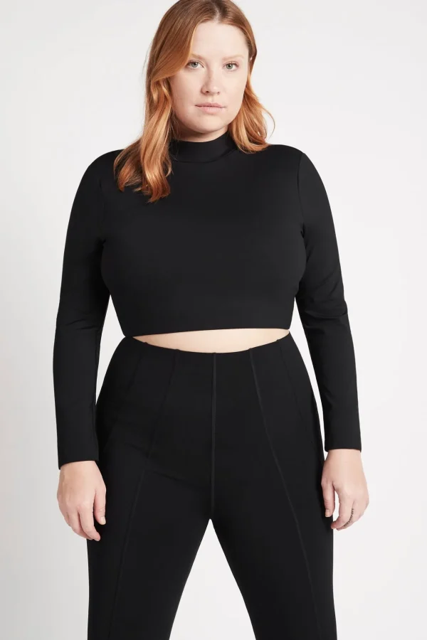 Open Back Long Sleeve Crop Top 315