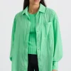 Perforated Longline Shirt 406
