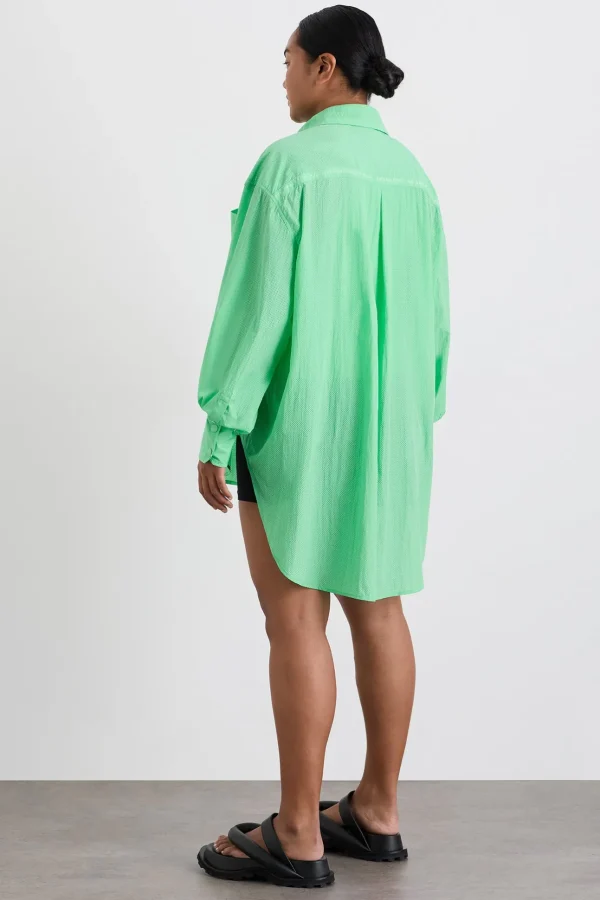 Perforated Longline Shirt 406