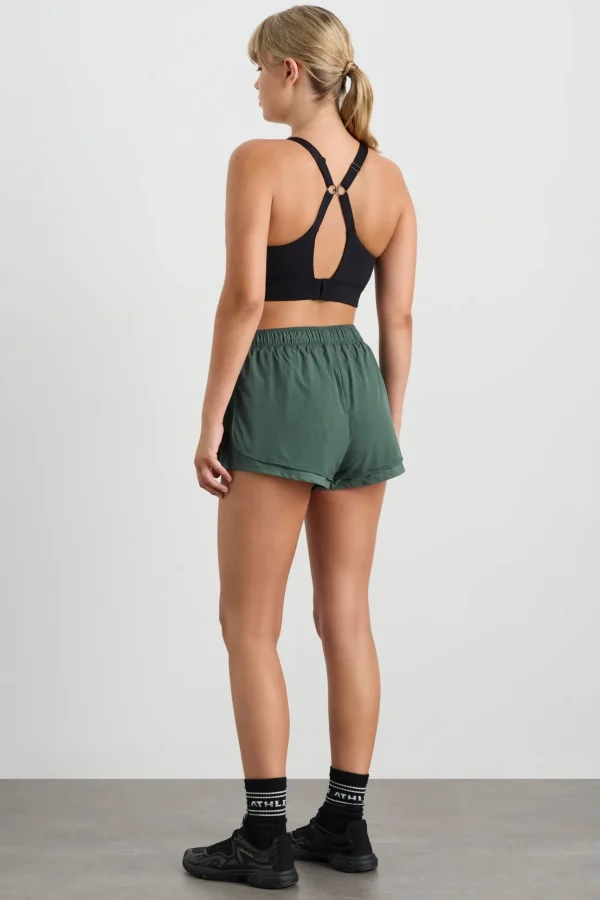 Perforated Spray Shorts 019