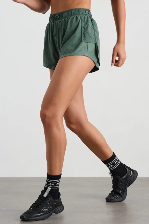 Perforated Spray Shorts 019