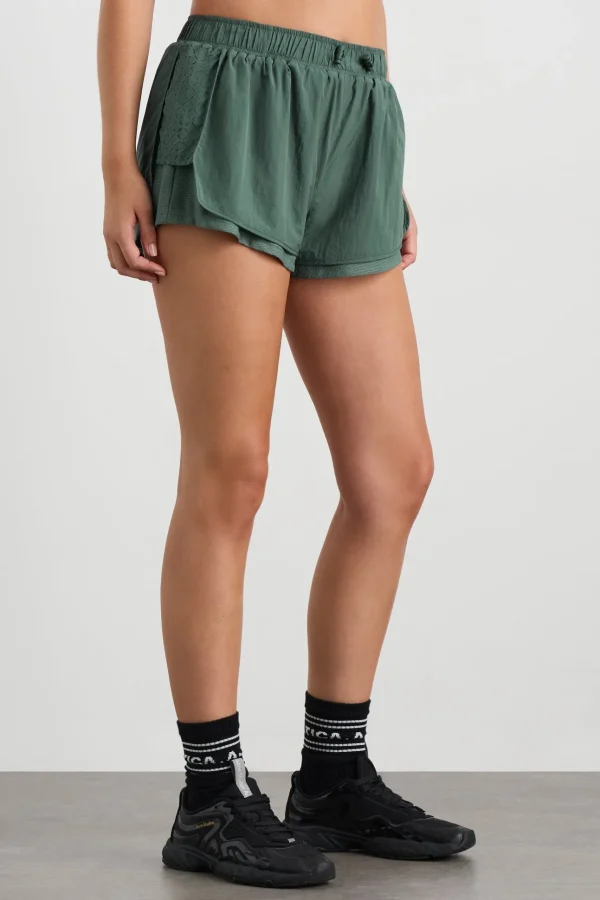 Perforated Spray Shorts 019