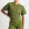 Pinstripe Crop Tee 105