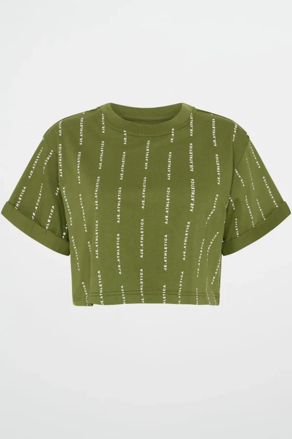 Pinstripe Crop Tee 105