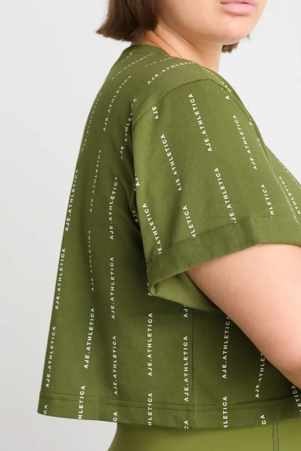 Pinstripe Crop Tee 105