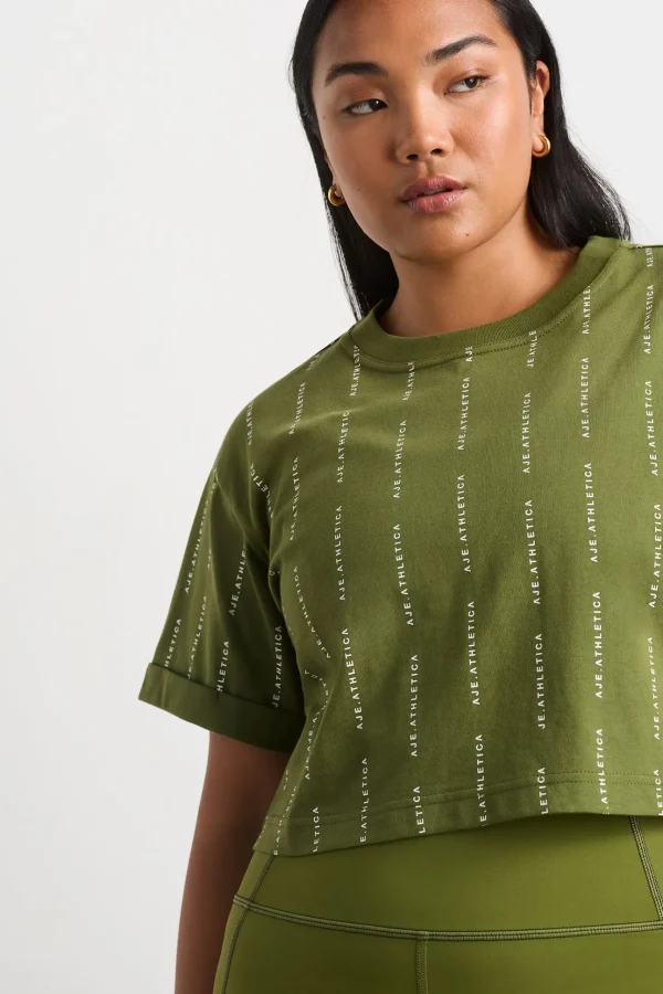 Pinstripe Crop Tee 105