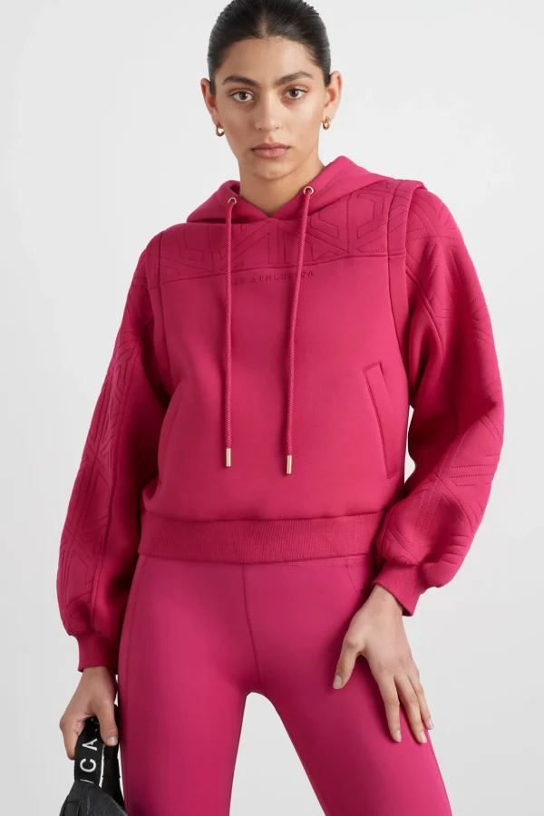 Quilted Logo Scuba Hoodie 418