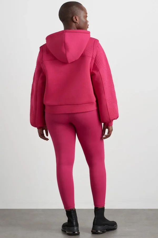 Quilted Logo Scuba Hoodie 418
