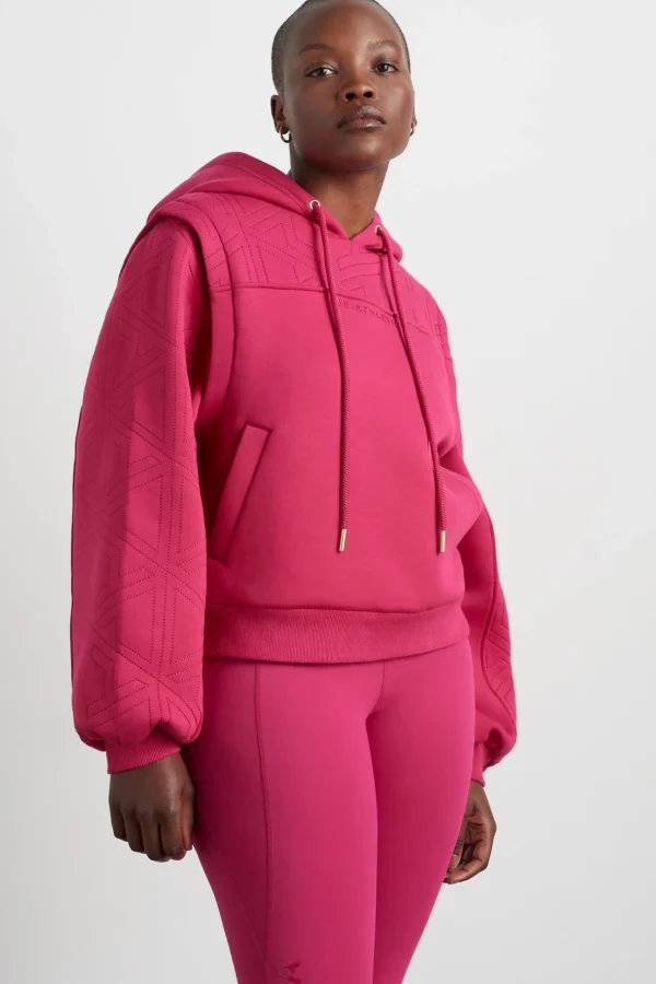 Quilted Logo Scuba Hoodie 418