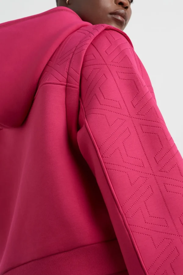 Quilted Logo Scuba Hoodie 418