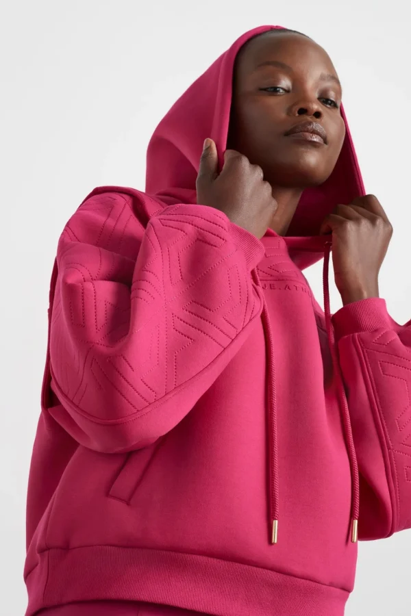 Quilted Logo Scuba Hoodie 418