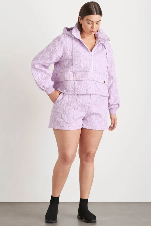 Quilted Logo Spray Shorts 623