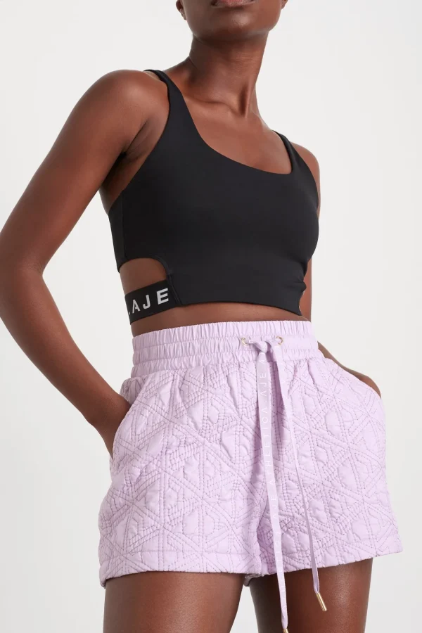 Quilted Logo Spray Shorts 623