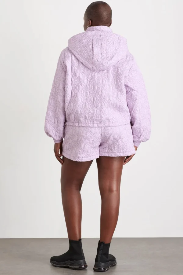 Quilted Logo Spray Shorts 623