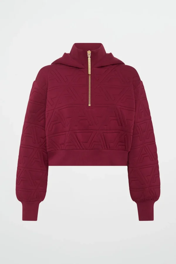 Quilted Scuba Hoodie 729
