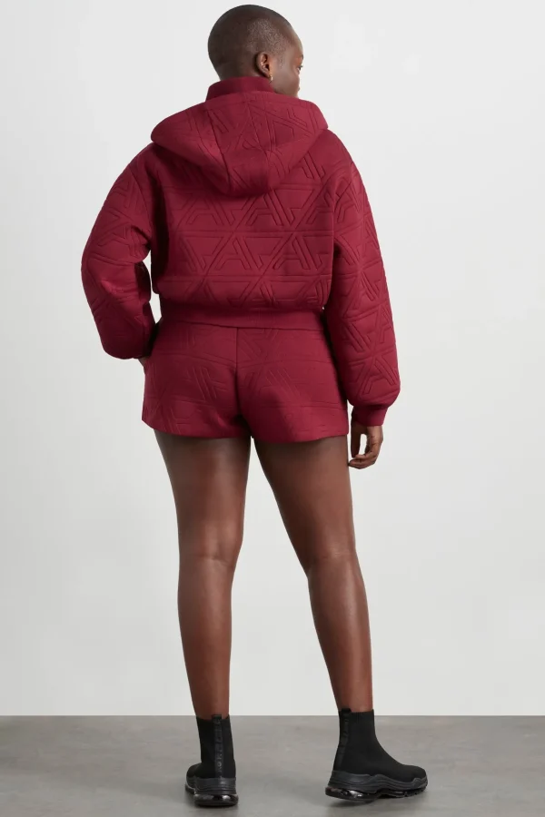 Quilted Scuba Hoodie 729