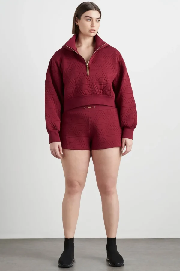 Quilted Scuba Hoodie 729