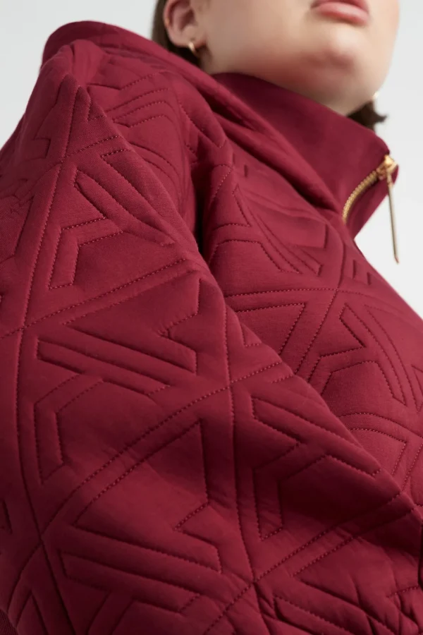 Quilted Scuba Hoodie 729