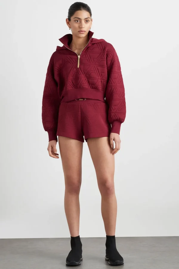 Quilted Scuba Hoodie 729