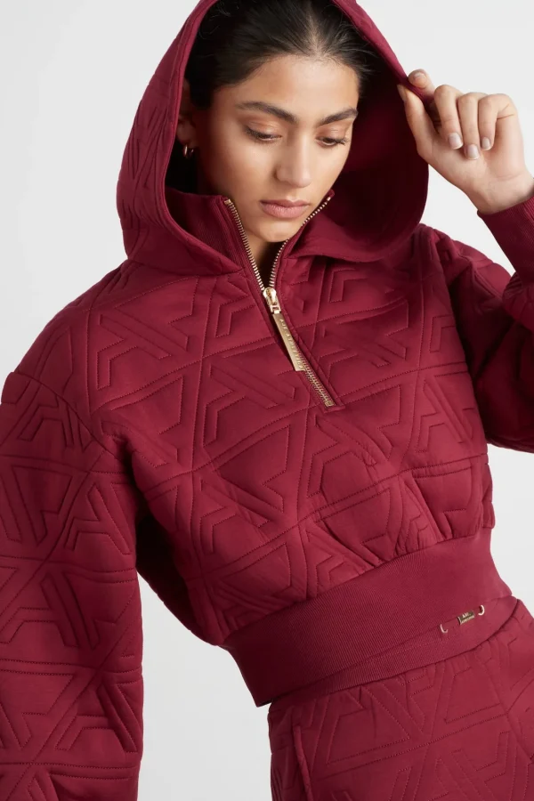 Quilted Scuba Hoodie 729