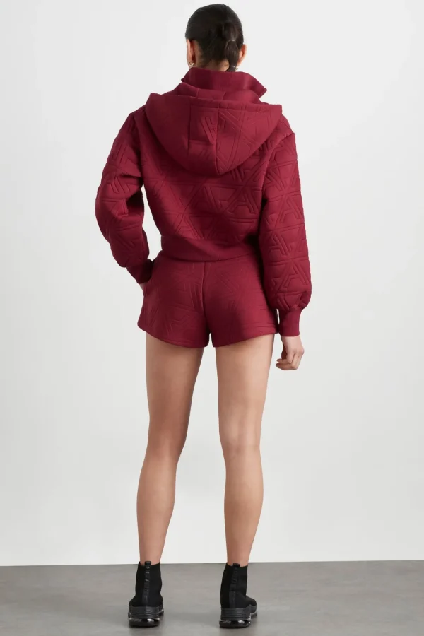 Quilted Scuba Hoodie 729
