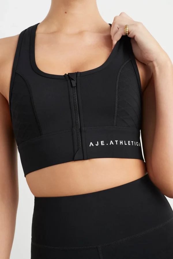 Quilted Zip Front Bra 329
