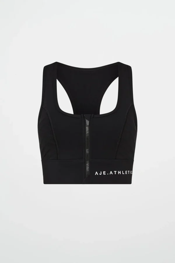 Quilted Zip Front Bra 329