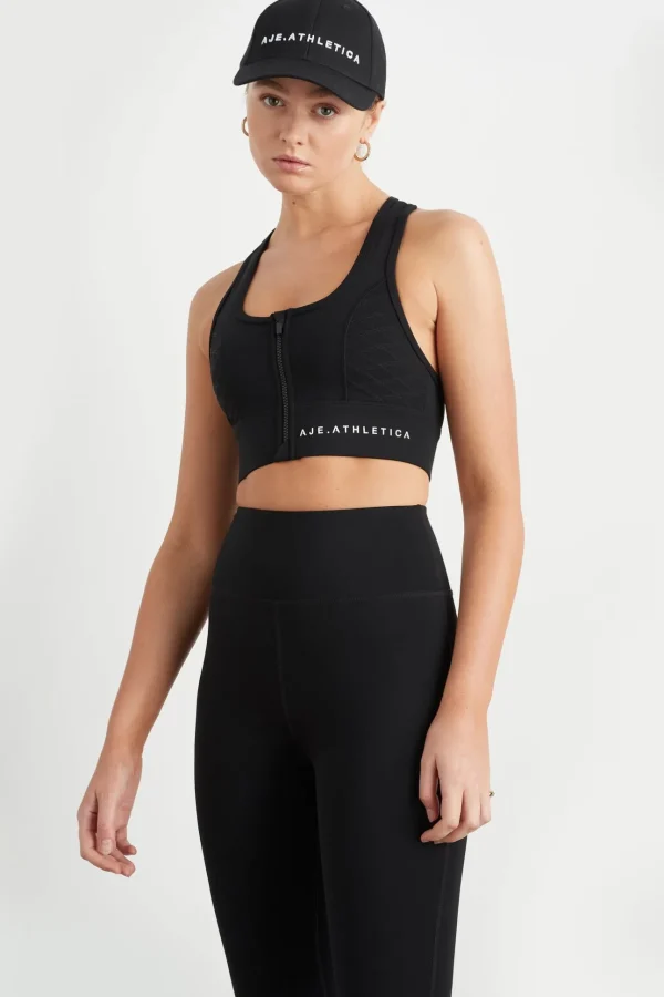 Quilted Zip Front Bra 329