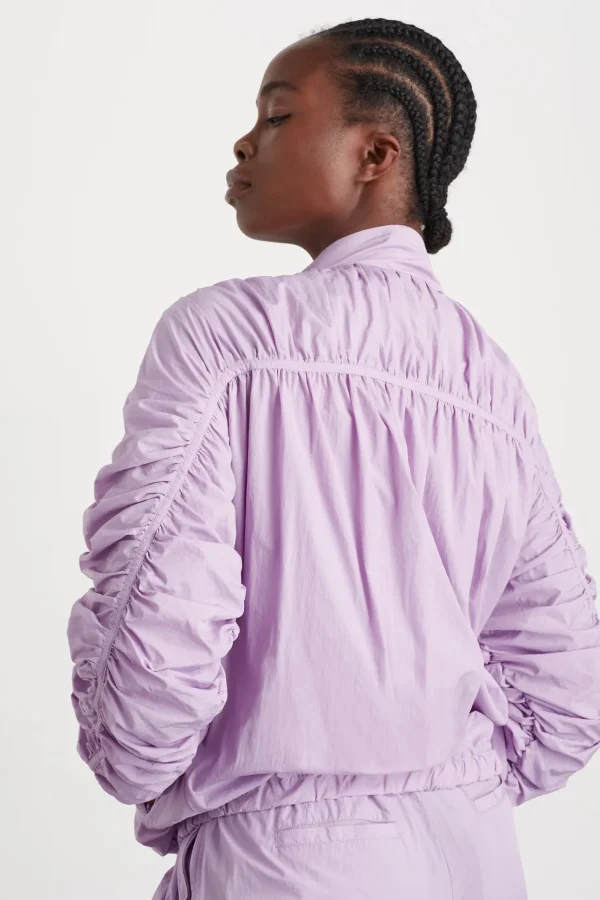 Ruched Hood Spray Jacket 736