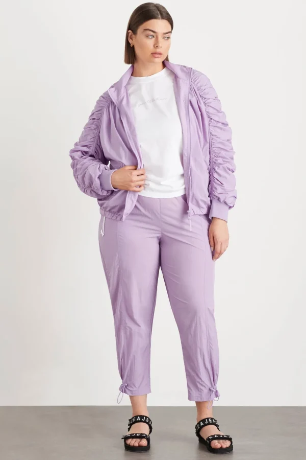 Ruched Hood Spray Jacket 736