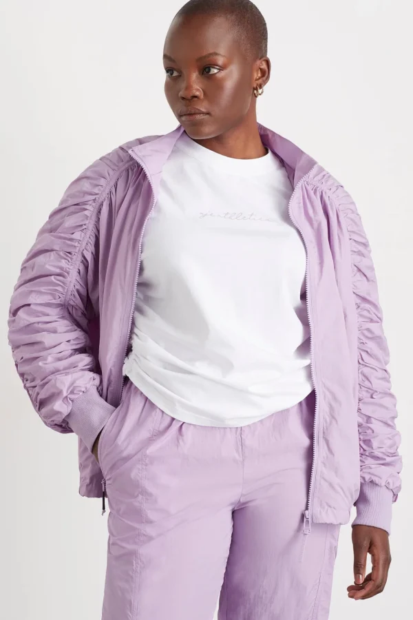 Ruched Hood Spray Jacket 736
