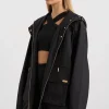 Ruched Longline Parka 767