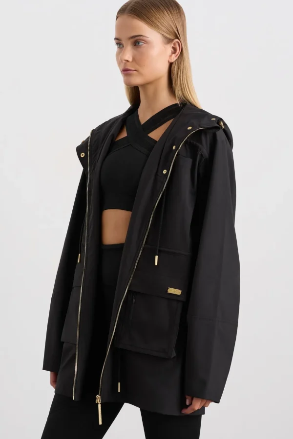 Ruched Longline Parka 767