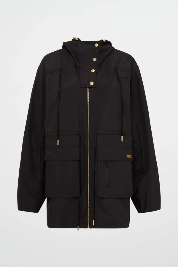 Ruched Longline Parka 767