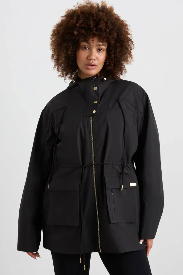 Ruched Longline Parka 767