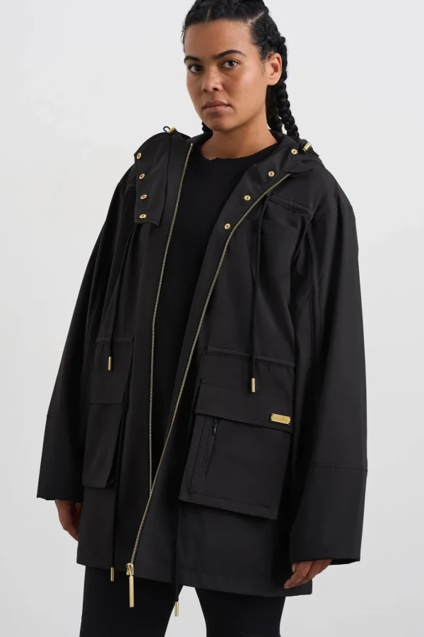 Ruched Longline Parka 767