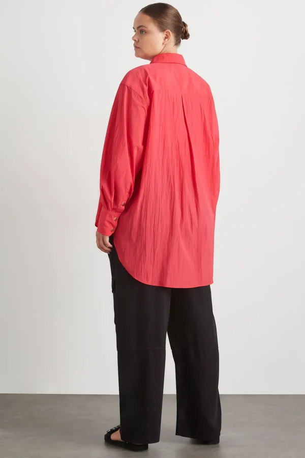 Side Split Windbreaker Shirt 406