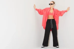 Side Split Windbreaker Shirt 406