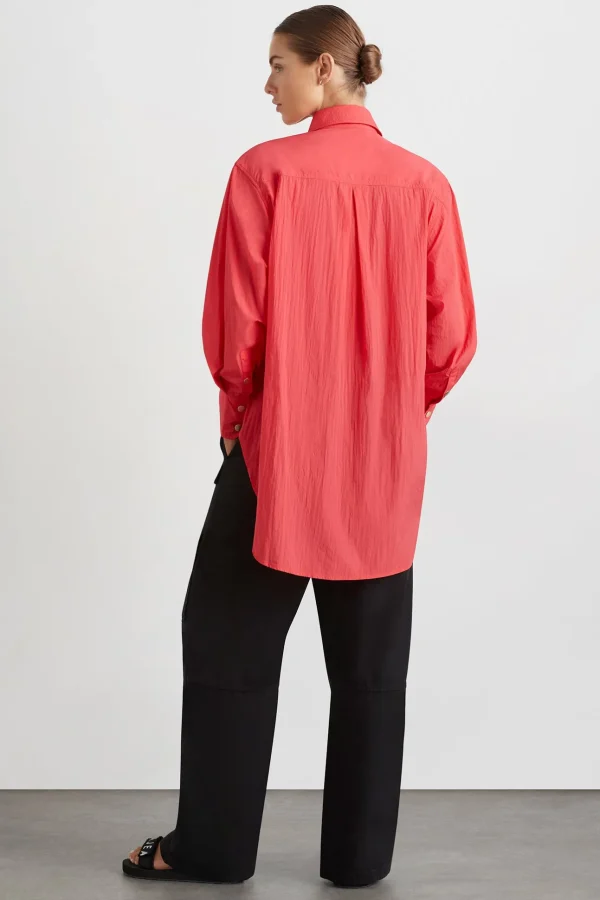 Side Split Windbreaker Shirt 406