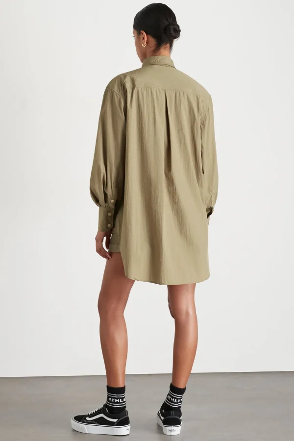 Side Split Windbreaker Shirt 406