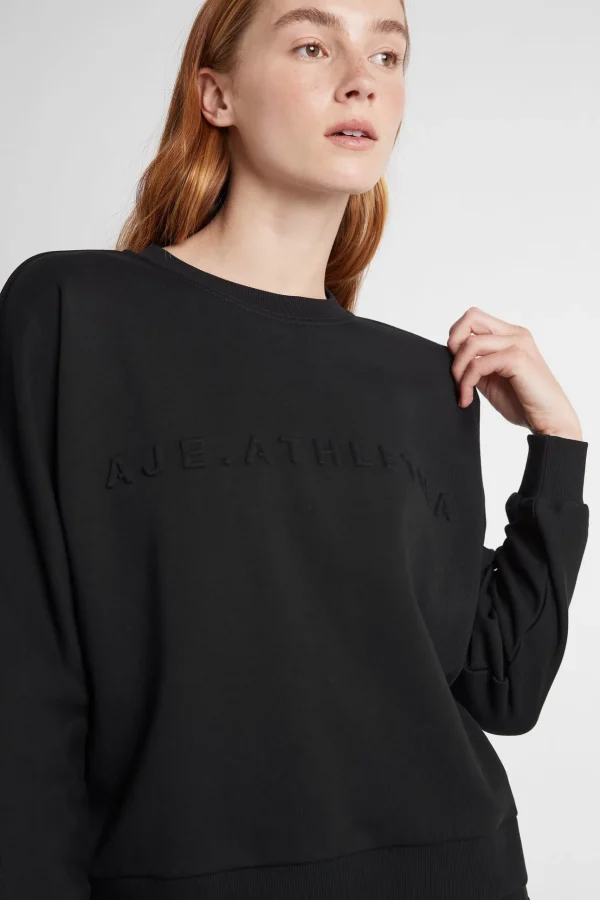 Signature Embossed Logo Crew Jumper 401
