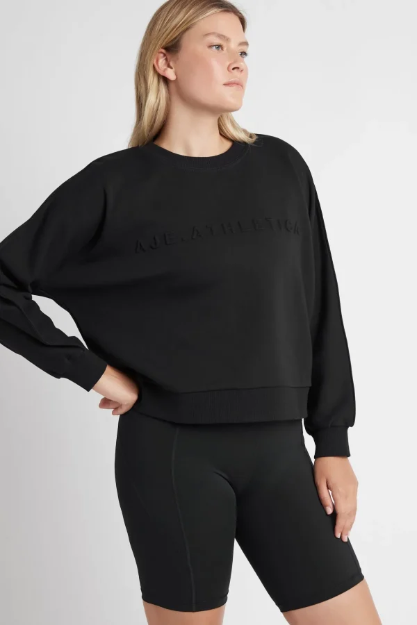 Signature Embossed Logo Crew Jumper 401