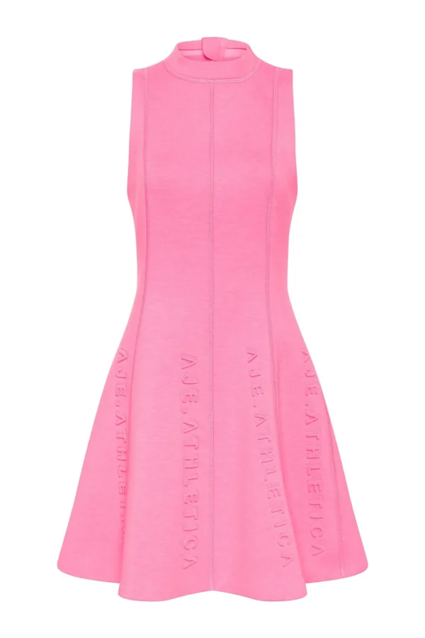 Signature Logo Spacer Knit Mini Dress 802