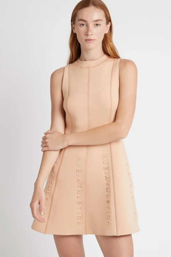 Signature Logo Spacer Knit Mini Dress 802