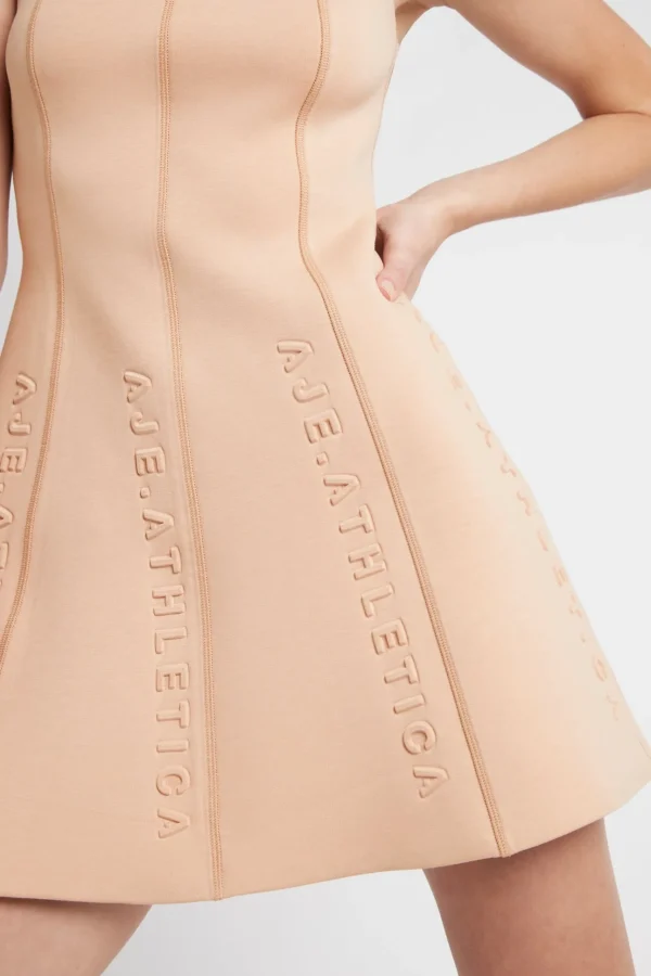 Signature Logo Spacer Knit Mini Dress 802