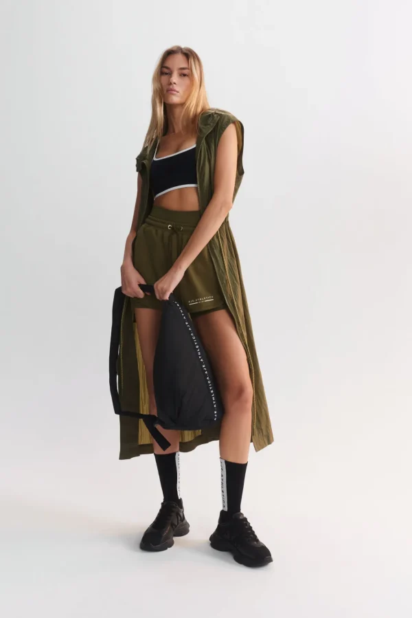 Sleeveless Hooded Trench 783