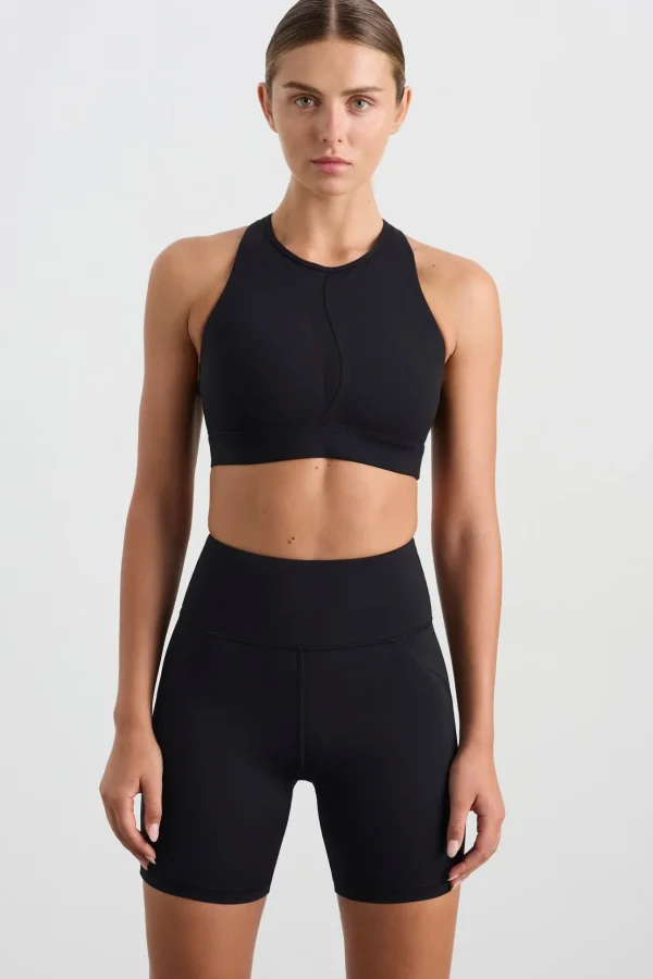 Spliced Mesh Sports Bra 370