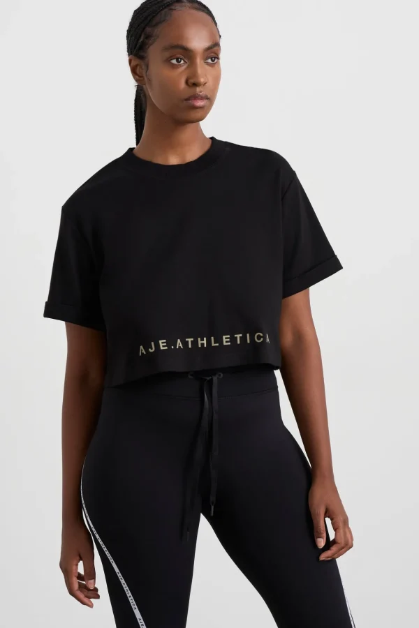 Split Back Crop Tee 114