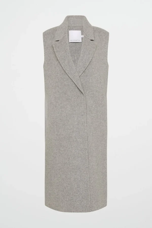 Split Back Sleeveless Coat 760