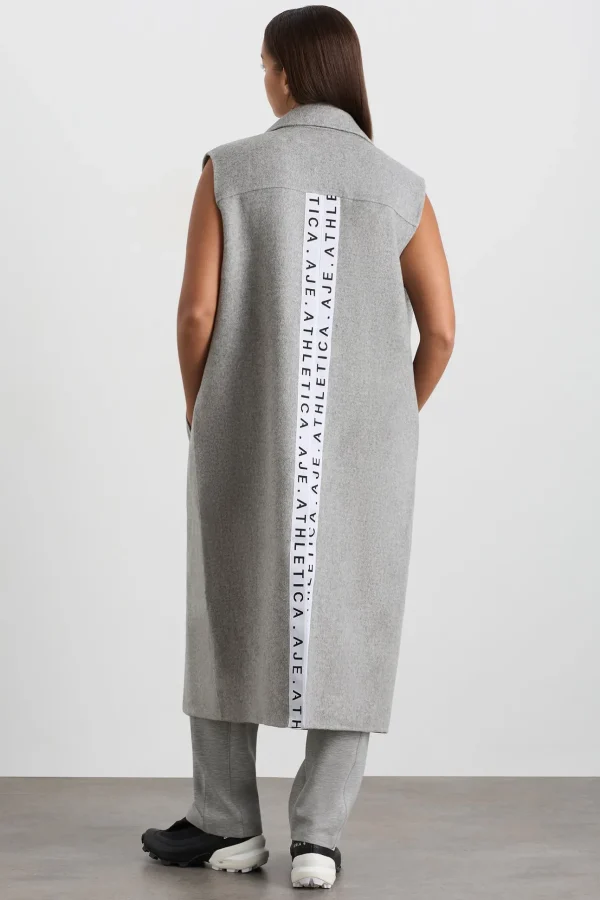 Split Back Sleeveless Coat 760